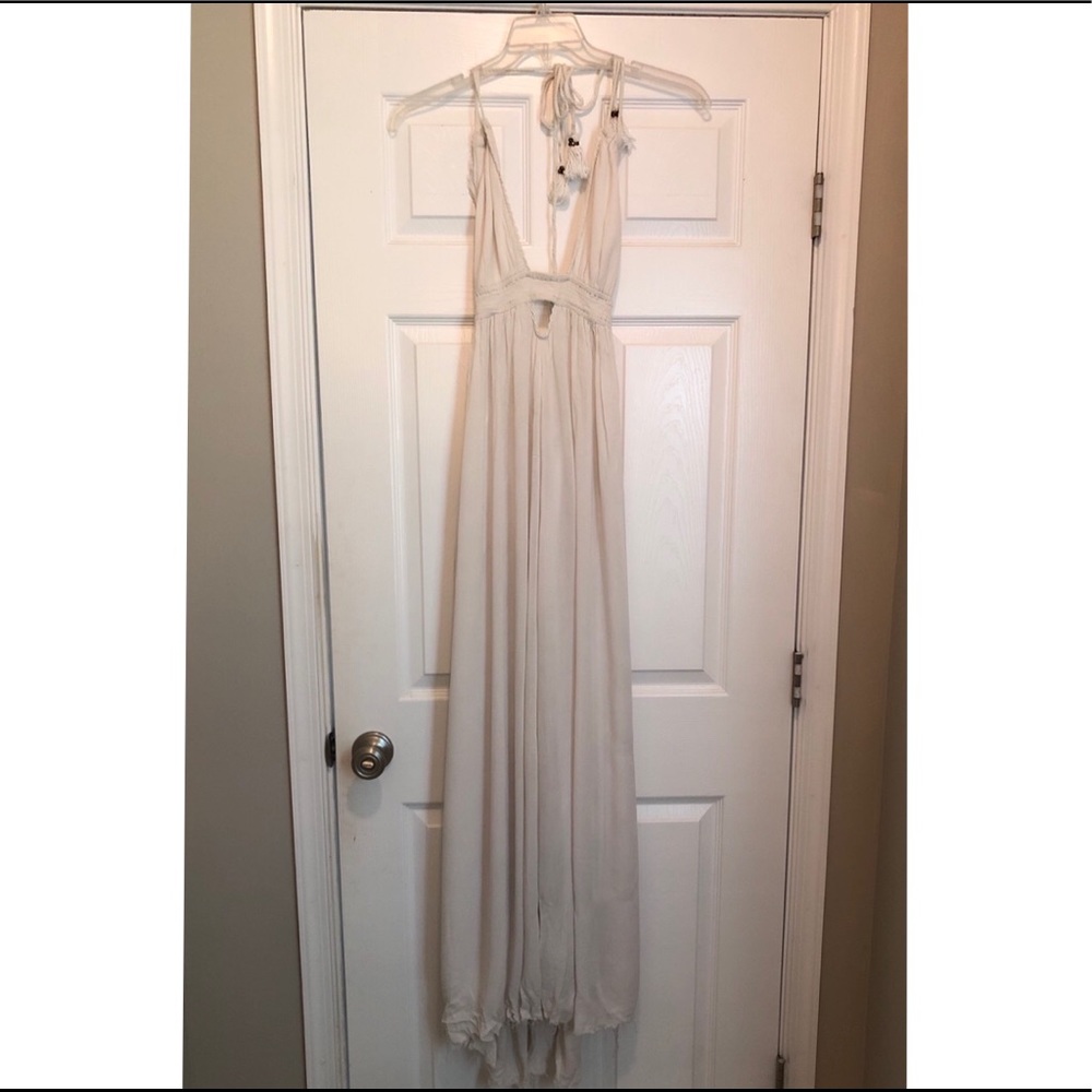 Cream Free People Maxi Dress